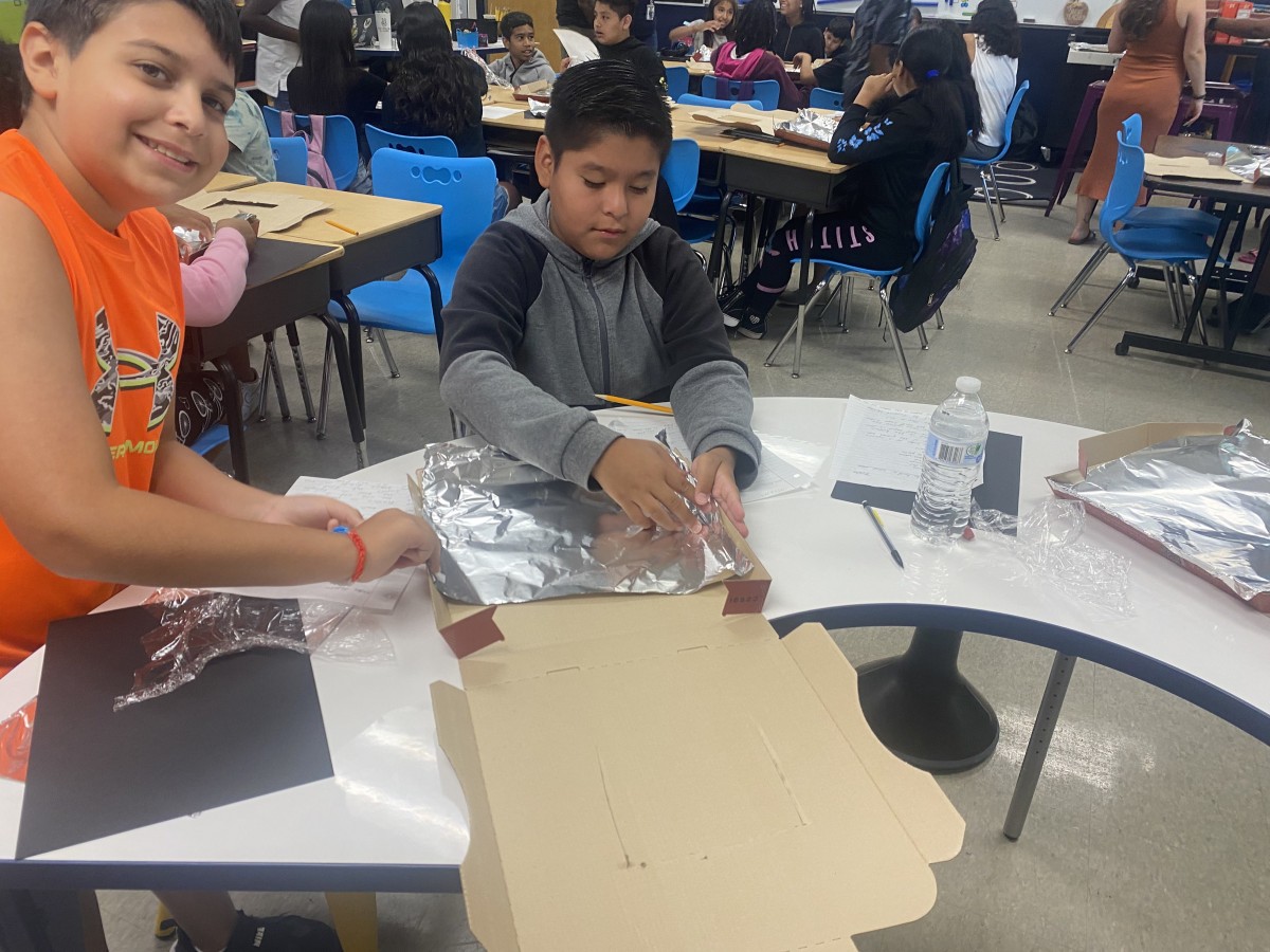 5th Graders Create Solar Ovens In Summer Up Program News Necsd